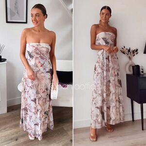 NWT ZARA STRAPLESS STONE TULLE DRESS